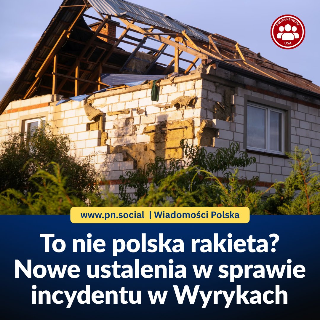 Polish_Network's tweet photo. 👀 To nie polska rakieta? Nowe ustalenia ws. incydentu w Wyrykach

Wciąż pojawiają się nowe informacje dotyczące głośnego zdarzenia w Wyrykach na Lubelszczyźnie. Dom jednorodzinny został tam uszkodzony w wyniku upadku rakiety. https://t.co/sigay3CPJy