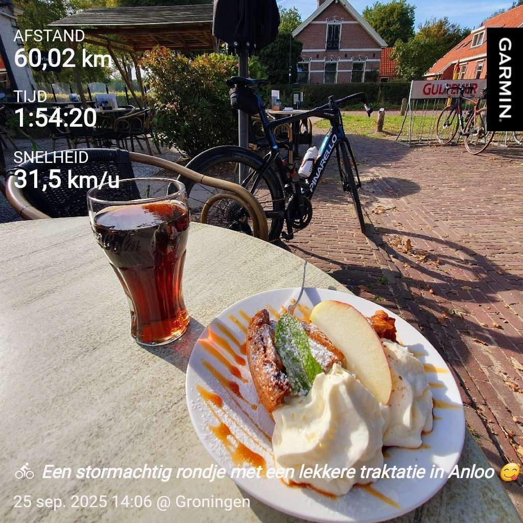 Een stormachtig rondje met een lekkere traktatie in Anloo😋