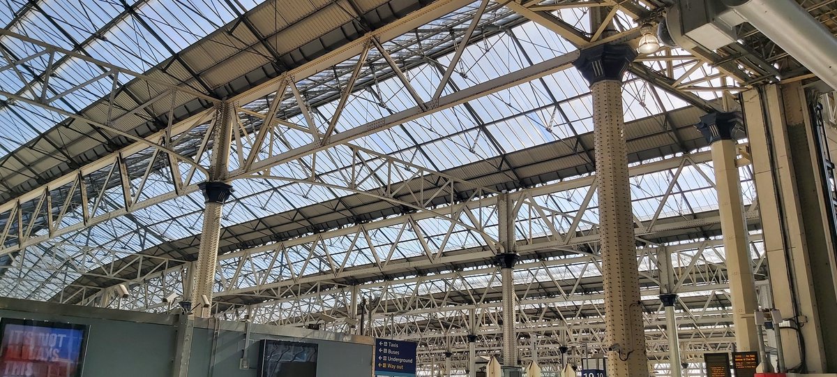 Yet another railway station &amp; train. 
#waterloo #railwaystation #train #carriage #journey #departures #travel