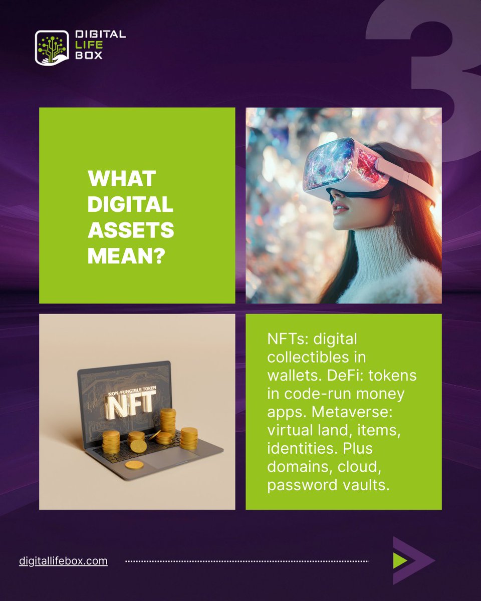 DigitalLIFEBox_'s tweet image. 1/2

Millennials built wealth online. Estate law written for filing cabinets.

Can&apos;t discuss NFTs when your lawyer prints emails to read them.

DigitalLIFEBox™ speaks both languages.

tinyurl.com/4z9zbwhh

#DigitalNatives #MyDigitalLIFEBox