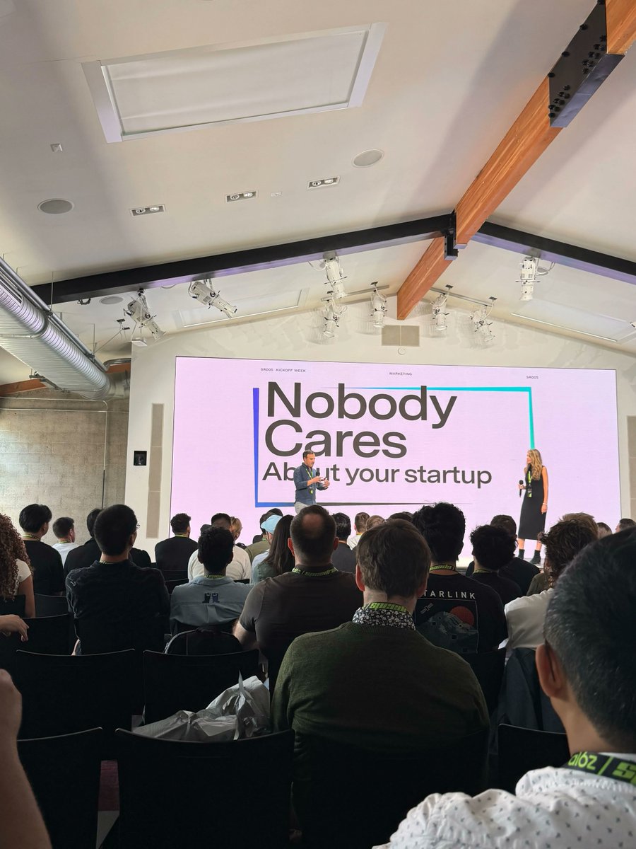 DougMcCracken's tweet image. we kick off @speedrun with some bad news:
NOBODY CARES ABOUT YOUR STARTUP

obviously YOU care deeply &amp;amp; if you&apos;re in the program, WE care deeply

but you need to have the mindset that nobody else cares….