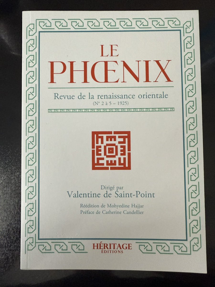 Valentine de Saint-Point nièce d’Alphonse de Lamartine, artiste insolite connue du Tout-Paris qui changea radicalement de vie en embrassant l’islam et en s’installant au Caire. Elle marqua l’histoire intellectuelle en lançant la revue le Phoenix. Revue rééditée par nos soins: