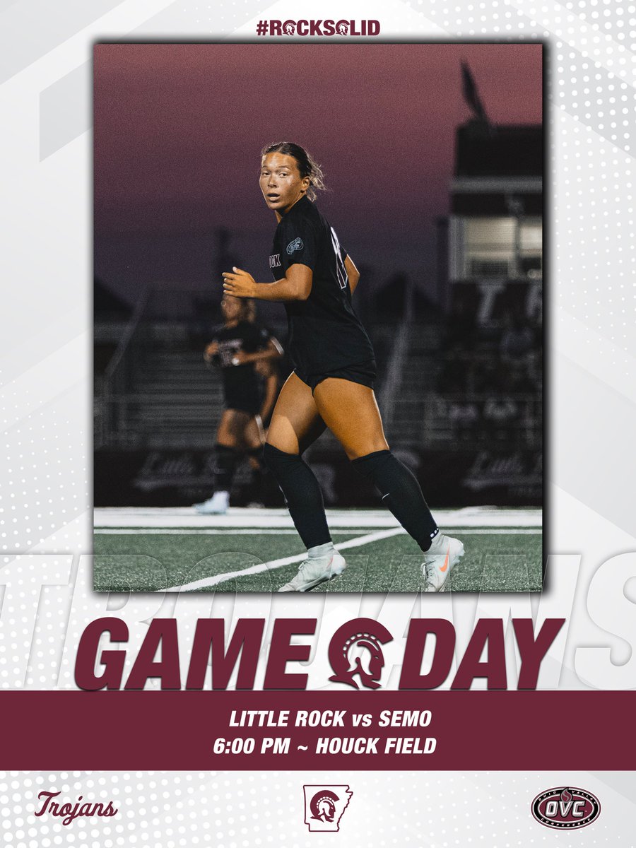 The Trojans are ready🔥

🆚SEMO
⏰6 p.m. CT
📍Houck Field (Cape Giradeau, MO.)
📺 ESPN+ 
🎟️ Free Admission
📊 stats.statbroadcast.com/broadcast/?id=…

#LittleRocksTeam