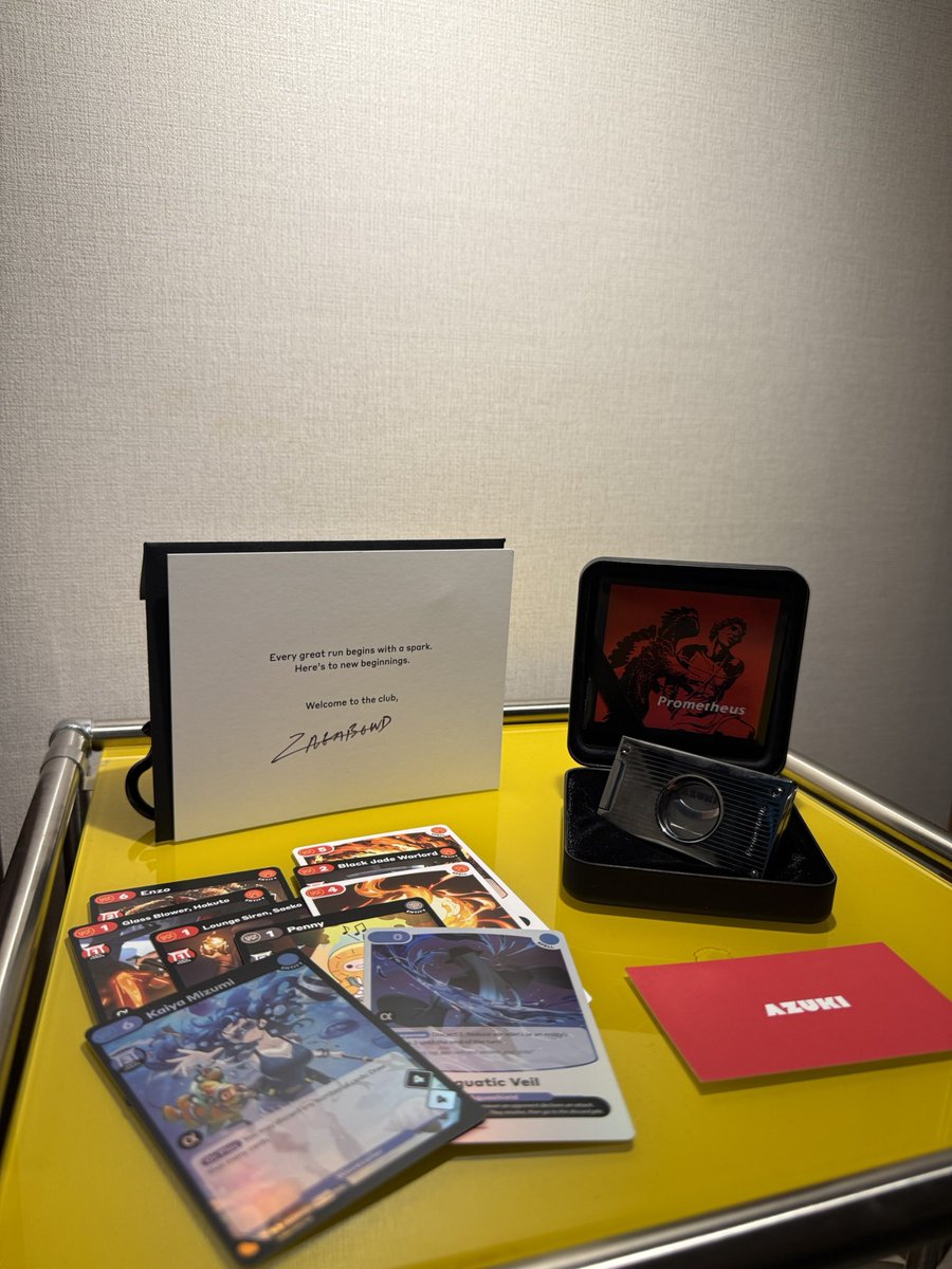About last night…🇰🇷

This <a href="/Azuki/">Azuki</a> event was different but still familiar. 

Every Azuki event is special to me and this time I got to meet the Korean community. 

Every attendee received a special custom Azuki branded gift, a card and I was one of the lucky few to open a TCG pack