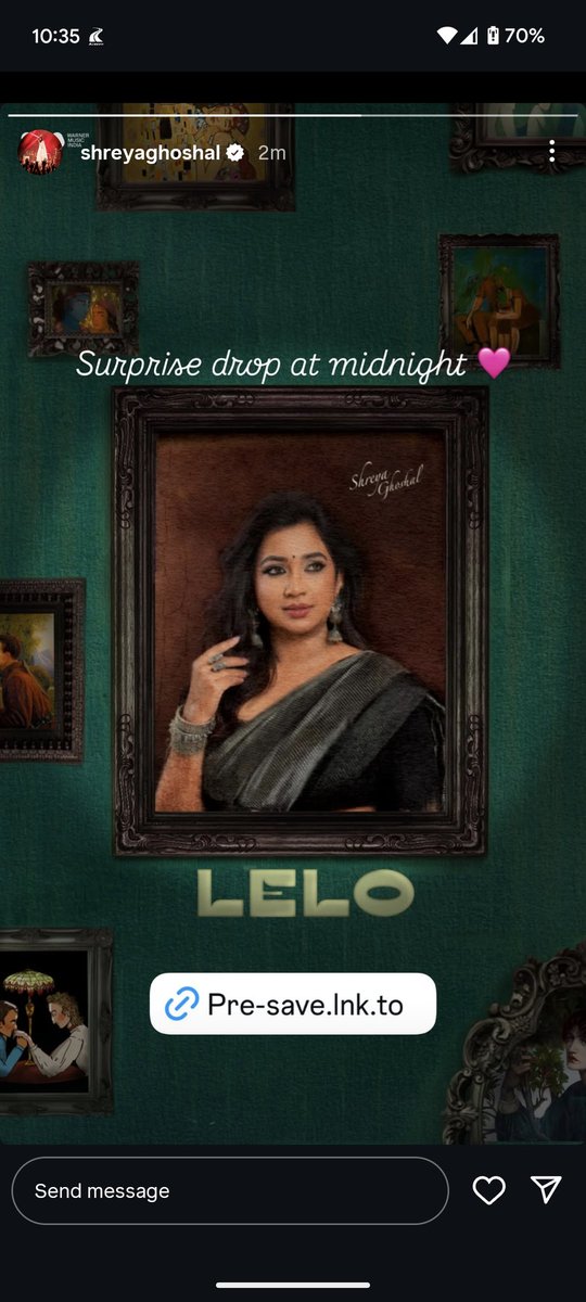 janani_111's tweet image. #Lelo by @shreyaghoshal is gonna be the talk of the town 😍😍