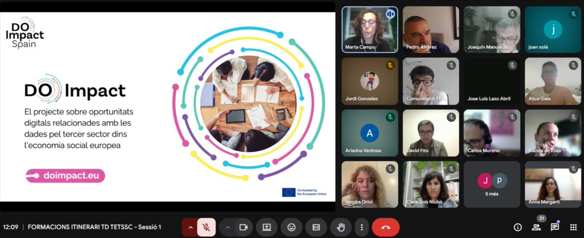 Taula Tercer Sector (@taula3sector) on Twitter photo 👥Aquest és el 1⃣r esdeveniment local📍del projecte europeu DO Impact, del qual la <a href="/Taula3sector/">Taula Tercer Sector</a> n'és sòcia a través de <a href="/m4_social/">m4Social</a>, que ha comptat amb la participació d'una vintena d'#entitatssocials en una sessió pràctica i participativa liderada per <a href="/SinergiaCRM/">SinergiaTIC</a>.
🚀#weDOimpact 👥Aquest és el 1⃣r esdeveniment local📍del projecte europeu DO Impact, del qual la <a href="/Taula3sector/">Taula Tercer Sector</a> n'és sòcia a través de <a href="/m4_social/">m4Social</a>, que ha comptat amb la participació d'una vintena d'#entitatssocials en una sessió pràctica i participativa liderada per <a href="/SinergiaCRM/">SinergiaTIC</a>.
🚀#weDOimpact