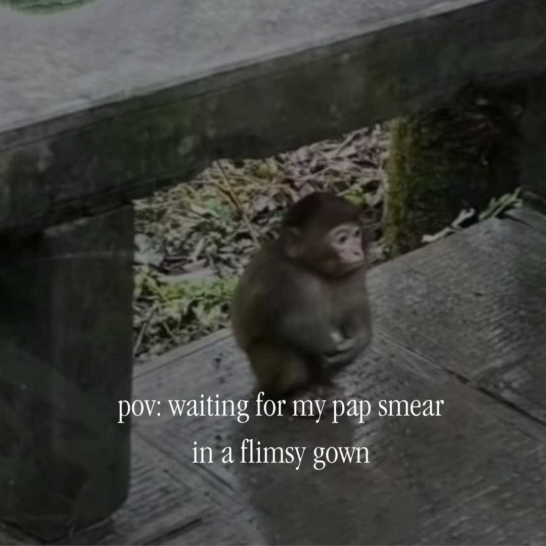 Nothing like sitting in a paper gown to really make you reflect on all your life choices 🫠 

Follow <a href="/hellorescripted/">Rescripted</a> for more real-life musings on being a woman — because if you don’t laugh, you’ll cry. 💜