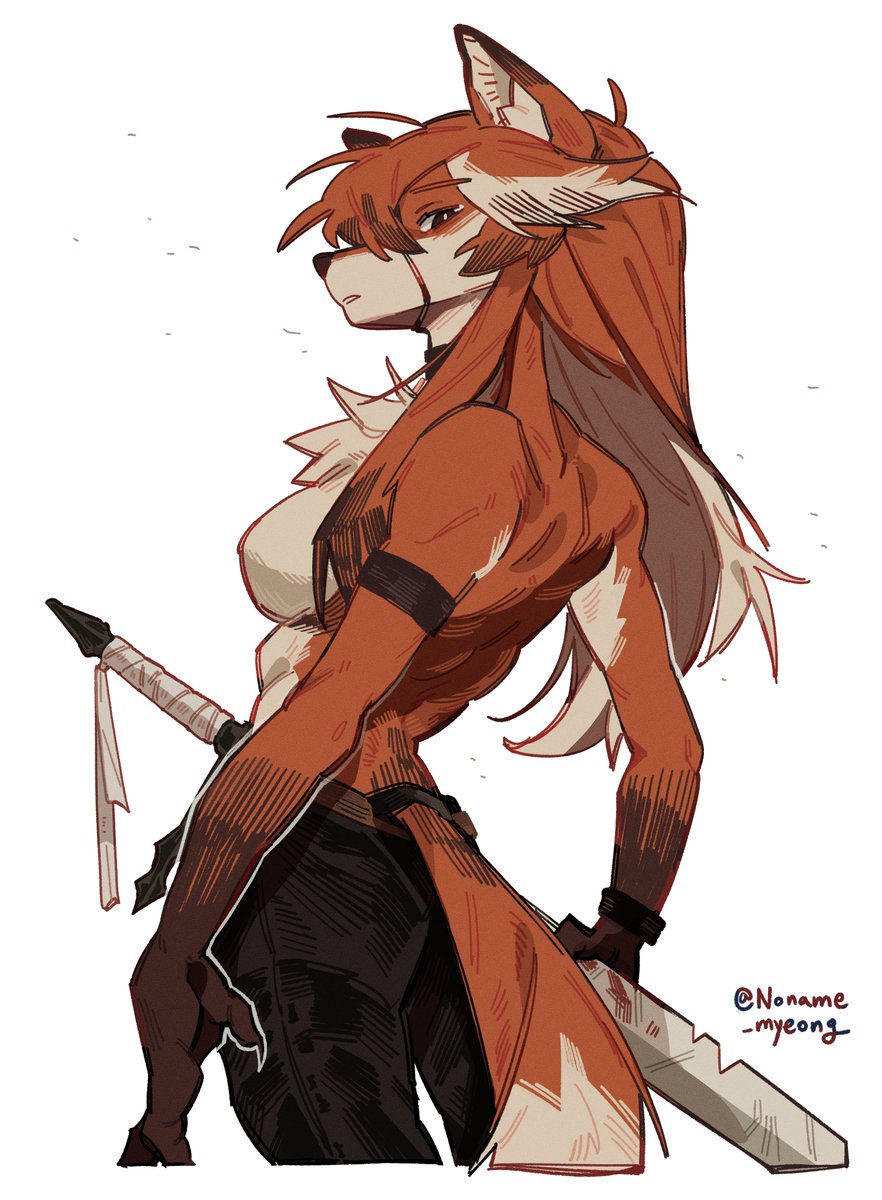 Noname_myeong's tweet image. ✨stare✨              

🦊⚔️&quot;Are you a heretic too?&quot;
#furryartwork #furry #ケモノ #メスケモ