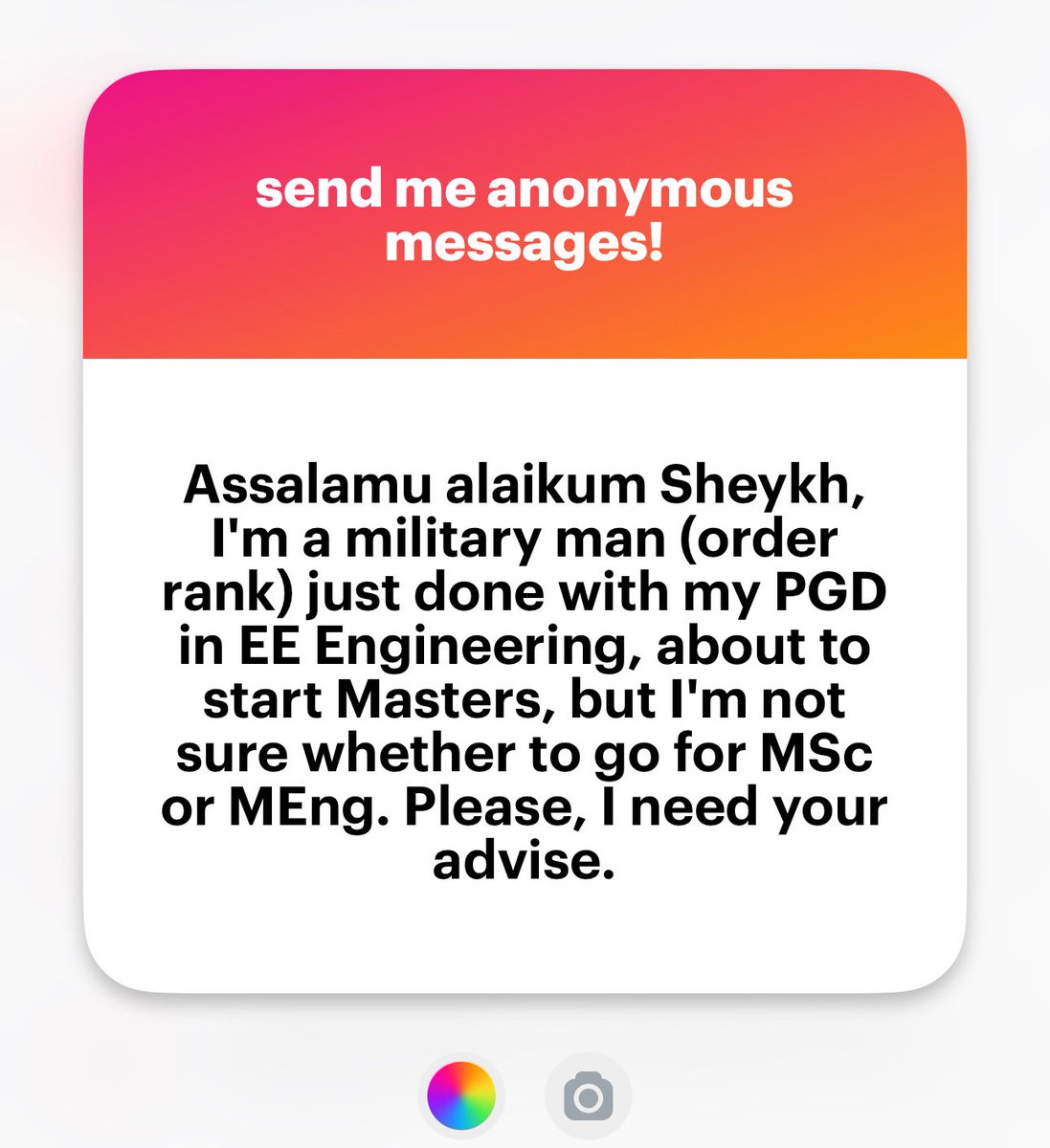 Many people do not know the difference between Master of Science in Engineering (MSc), and M. Eng (Master of Engineering). This question wiill be used to explain that.

Wa alaykumus salam. 

Congratulations for your PGD officer. May Allah bless the effort. Now that you have your