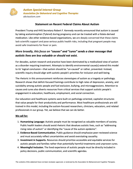 ABCT Autism SIG tweet media