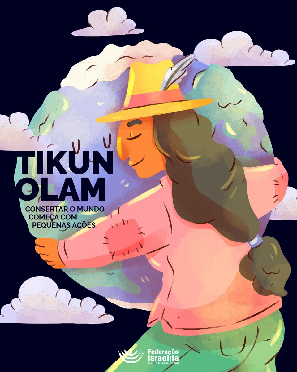 🌍 Tikun Olam é uma das ideias mais bonitas da tradição judaica.

Significa “consertar o mundo” – agir com responsabilidade para torná-lo melhor para todos.

É uma convocação à justiça, à solidariedade e à ação.

✨ E você, o que tem feito para transformar o mundo ao seu redor?