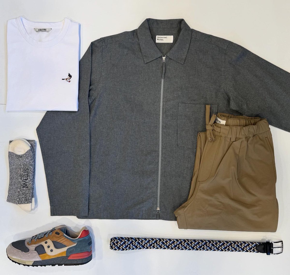 nauticabathgate's tweet image. Something for the weekend

Universal Works flannel shirt £130.00
Kestin Cargill Tee £65.00
Kestin Cordura Doune Pant £189.00
Saucony Shadow 5000 £130.00
Athison Belt £69.00
Ivy Ellis Tideline Socks £25.00

#independentretailer #universalworks #kestin #saucony #athison #ivyellis