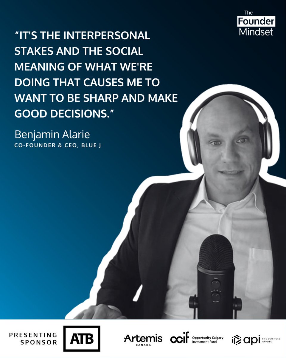 On The Founder Mindset, Leah Sarich talks with Benjamin Alarie, Co-Founder &amp; CEO of Blue J, on building an AI platform that transforms tax research—while keeping life, purpose, and career in alignment. 🎧 loom.ly/9hj7bIQ