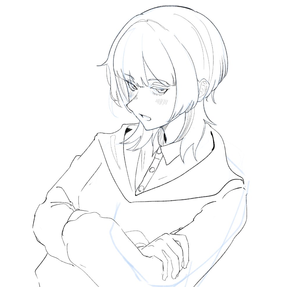 SHUN_A_T_I_O's tweet image. 彩目ちゃん再掲。もっと描きたい
#ふつうの軽音部
