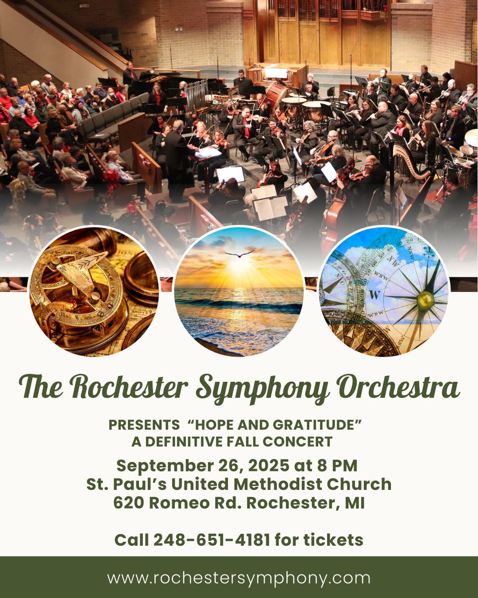 The Rochester Symphony Orchestra Proudly Presents “Hope and Gratitude” on Friday at 8:00 p.m.
DETAILS: rochestermedia.com/the-rochester-…

#RochMedia #RSO