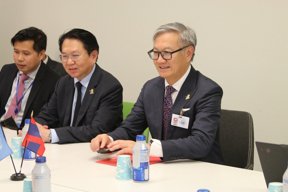USGRabab_UN's tweet image. A pleasure to meet FM Thongsavan Phomvihane 🇱🇦. I commended Lao PDR’s leadership at #LLDC3 &amp;amp; we discussed its impending graduation &amp;amp; #APoA implementation. As both an LDC &amp;amp; LLDC, 🇱🇦’s graduation in 2026 will be a milestone. @UNOHRLLS stands ready to support every step of the way.