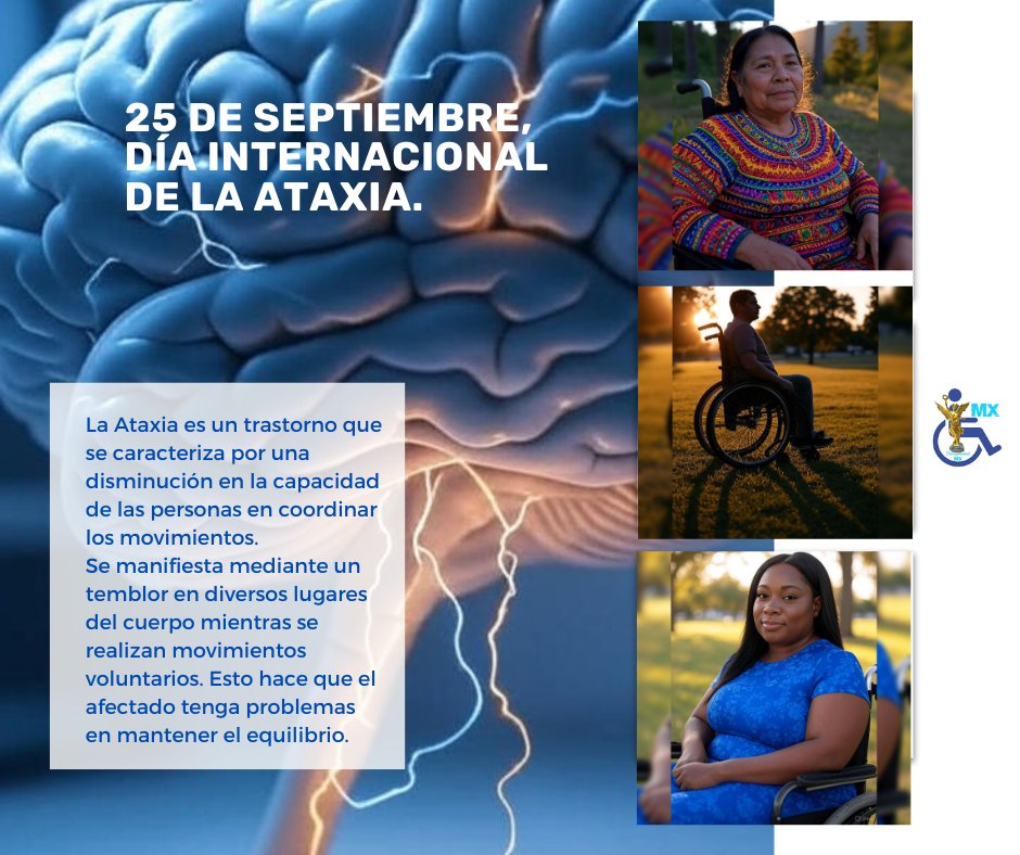25 de septiembre,
Día Internacional de la Ataxia.
facebook.com/share/p/1CDmyd…

#DiscapacidadMx #efemerides #Ataxia