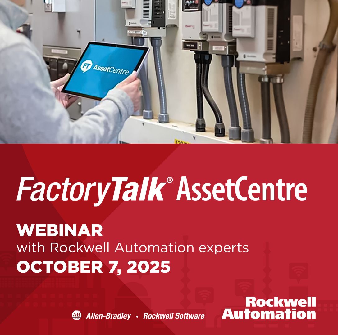 ⏳ Don’t Miss Out: Smarter Asset Management Starts October 7!

Join Rockwell Automation for a LIVE session on FactoryTalk AssetCentre and get ahead of the curve in smarter asset management.

📅 Tuesday, October 7 | 🕙 10 AM–12 PM PST
🎤 Featuring experts John F. Boyd &amp; Randy L.