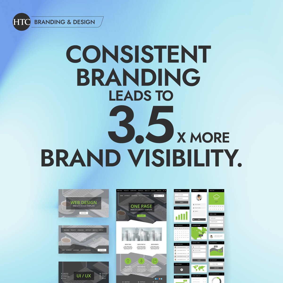 HTCWebSolutions's tweet image. Brand consistency helps you stand out by becoming the recognizable and trusted presence in a crowded market.
#branding #consistency #digitalmarketing
