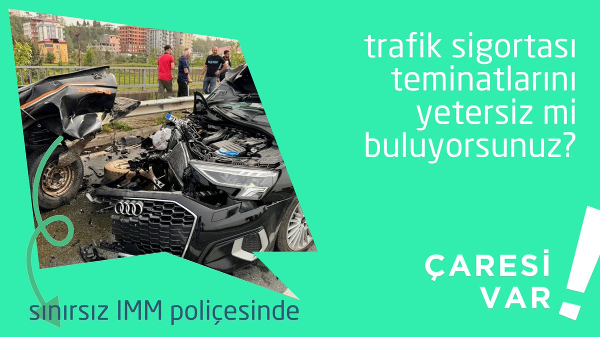 #trafiksigortası teminatlarını yetersiz mi buluyorsunuz?
olası bir #trafikkazası nda trafik sigortası tazminatları yetersiz diye düşünüyorsanız artı IMM poliçesi almak bütçenizi yormaz
agcasigorta.com