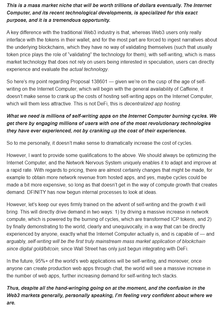 Adebits_1's tweet photo. Dominic Williams is betting on CaffeineAI to change the trajectory of $ICP.

The question is: will this bet pay off?
AI-powered self-writing applications could transform how software is built, but beyond creation lies the business challenge — how many of these applications can achieve real adoption and go mainstream?

While I’m optimistic about CaffeineAI, the foundation must avoid concentrating all its efforts in one direction. A balanced strategy that also strengthens ICP’s DeFi ecosystem is essential.

Currently, ICP is excluded from many of the major conversations shaping the industry. This silence is not in the project’s best interest, and if it persists, the risk of ICP fading into irrelevance becomes real.