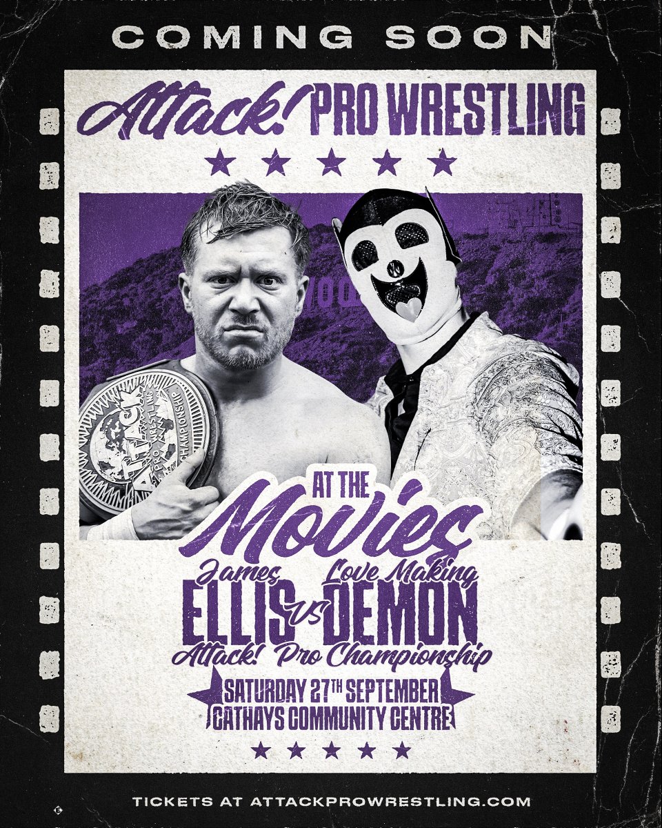 And then on Saturday night we're BACK in the bingo hall!

BRYANTS TRIPLE THREAT
BLOCKBUSTER BATTLE
LOVE MAKING DEMON VS JAMES ELLIS
VRIL VS CHIPS
CONNERS VS STEERS

Final tickets available, DON'T MISS OUT
🎟️tickettailor.com/events/attackp…