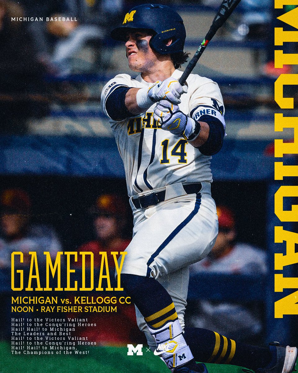 umichbaseball's tweet photo. It's Fall Ball Time! 
We take on Kellogg Community College at Noon! 

#GoBlue https://t.co/wopwtQxuUU