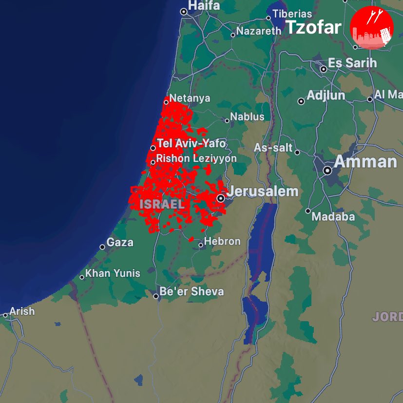 🚨 Ballistic Missile is en route from Yemen towards Tel Aviv.