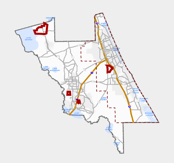 VCMosquito's tweet photo. Based on surveillance data, Mosquito Control will have three ULV trucks operating in the Port Orange, Deltona, Orange City, and Seville areas after sunset (9/25) and before sunrise (9/26), weather permitting. View the treatment areas here: https://t.co/GNDXnZFFR6 https://t.co/TPJiUvT2K4