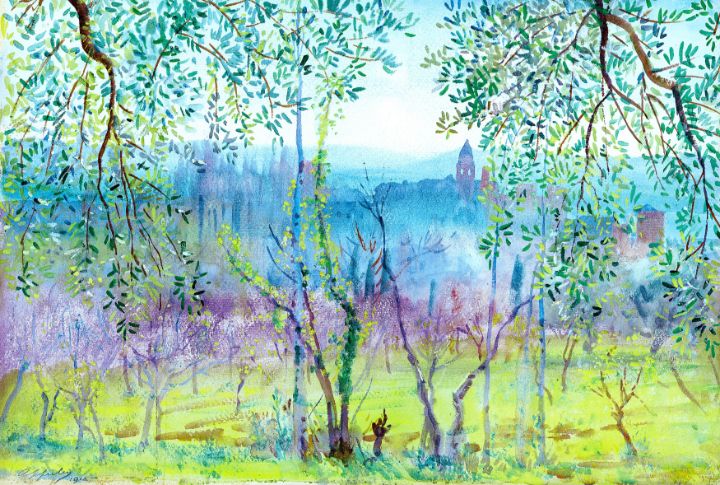 Art of the Day! "Alhambra &amp; Generalife,Granada,Spain". Buy at: ArtPal.com/apperleyart?i=…