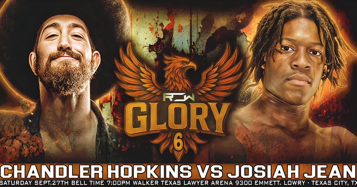 TheOfficialROW's tweet image. 🚨 MATCH ANNOUNCEMENT  🚨

The paperwork has been signed and the match is official @TheYoungGun_CH will face @ItsJeanRock this Saturday inside the Walker Texas Walker Arena at GLORY 6. 

📍 9300 Emmett F Lowry Expy, Texas City, TX 77591
🎟️ Get your tickets now ➡️…