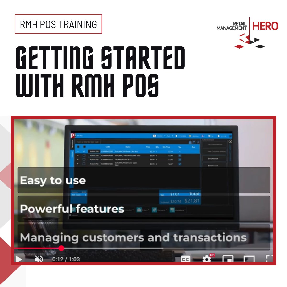 RMHPos's tweet image. Don&apos;t let training be your employees&apos; limitation!
 
This is the time of year that stores start hiring temporary employees for the holiday shopping season. Let RMH help train your employees through our FREE, online training videos.
 
View them on YouTube @retailmanagementhero