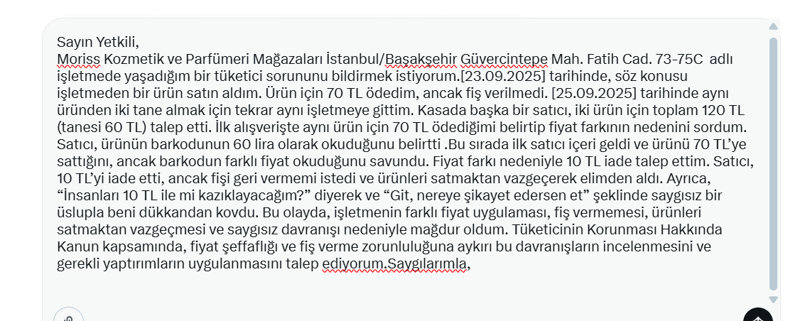 hokhucuk's tweet photo. ‼️BAŞAKŞEHİR MORİSS KOZMETİK DOLANDIRICILIK‼️Etik olmadığı gerekçesiyle aşağıda verdiğim adrese gidin google'da kötü yorum yapın düşük puan verin DEMİYORUM.SİZ BİLİRSİNİZ diyorum ve bugün yaşadığım olayı olduğu gibi aktarmak istiyorum. https://t.co/Acvlja53IY