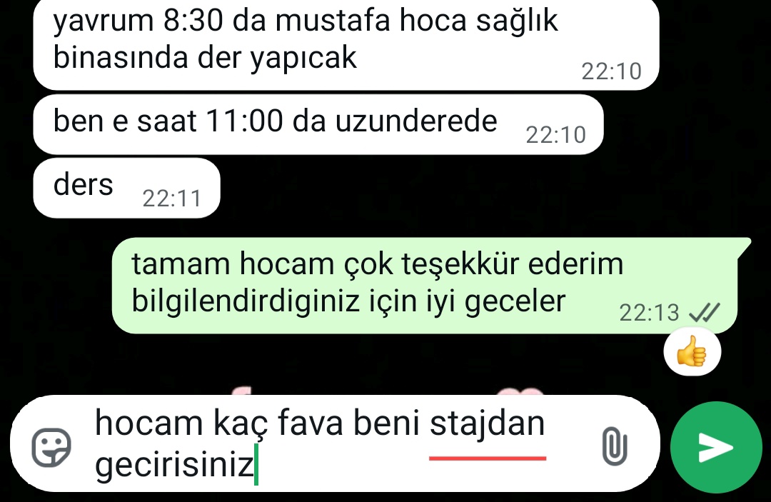 endo stajindan gecmek icin her yolu denerim