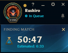 wanted to queue a quick brawl game