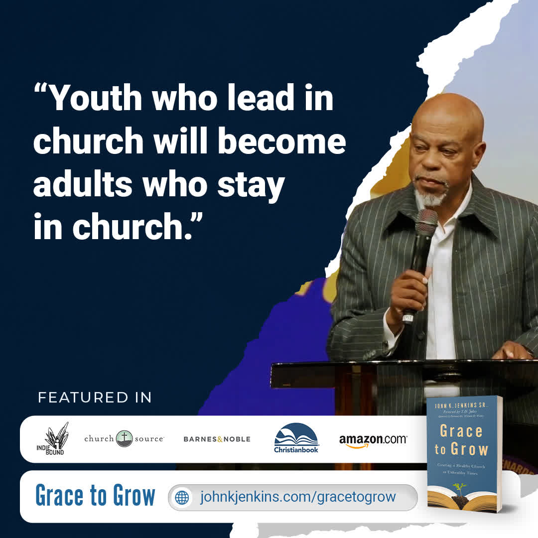 Raising up leaders starts early. When young people are given space to serve, they build a lifelong foundation of faith and community.

Want to grow deeper in your walk? Learn more or get your copy of Grace to Grow at johnkjenkins.com/gracetogrow