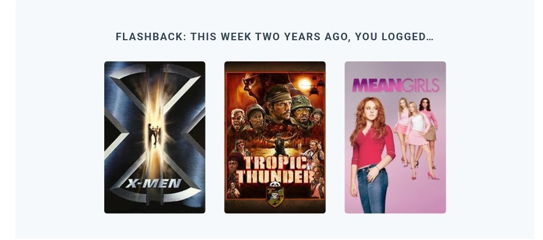 This reminds me that two years I coped with being broken up with by seeing Tropic Thunder for the first time a d starting an X Men saga watch that only touched the first film. Very healthy