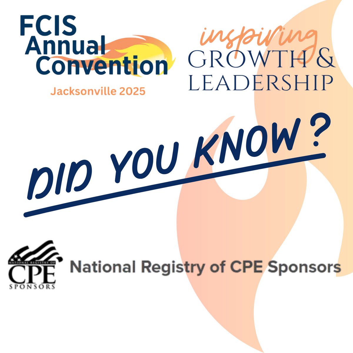 📋 #FCIS is registered with the National Association of the State Boards of Accountancy (NASBA) as a sponsor of continuing professional education (CPE) on the National Registry of CPE Sponsors. Earn your credits at the Annual Convention &amp; Business Office Conference!