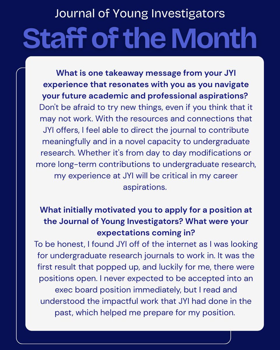jyijournal's tweet photo. Congratulations to our September Staff of the Month, Julian Lau! Swipe to read more about him and his involvement and takeaways in JYI as our Senior Research Editor (SRE). https://t.co/8gjrBf9VRb