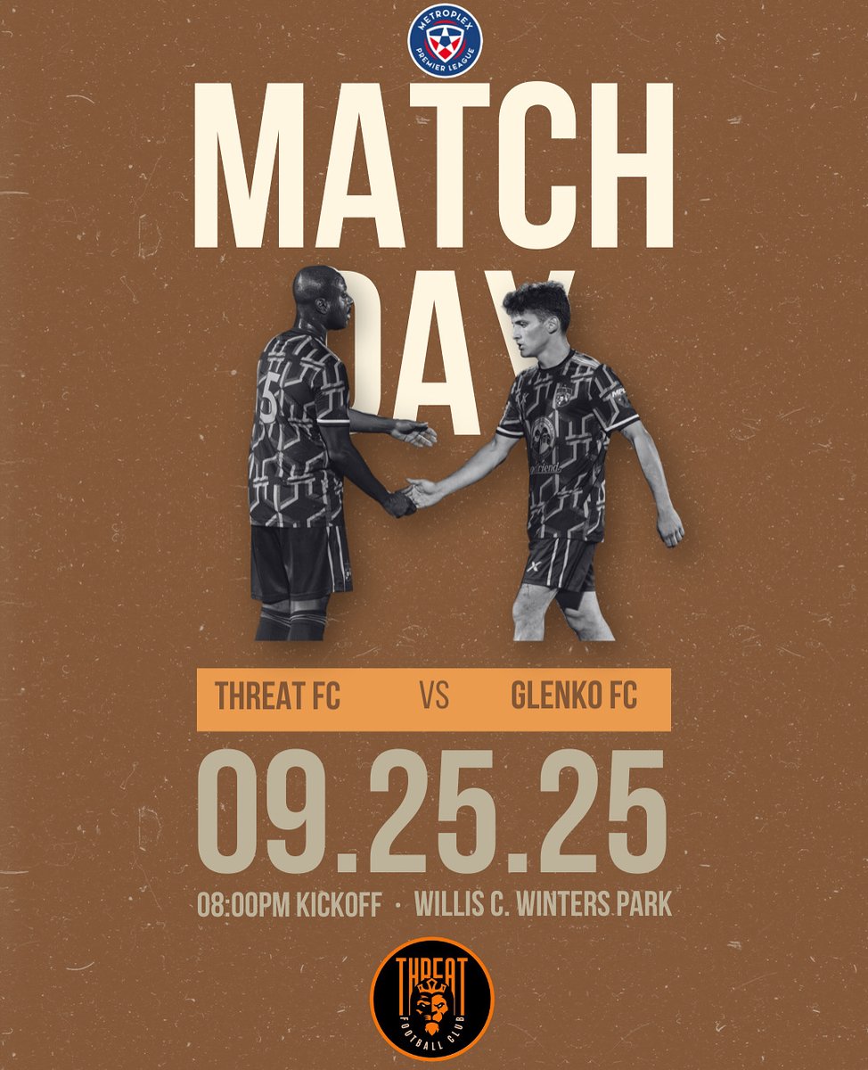 ThreatFC's tweet photo. Match Day via @MetroplexLeague as we head to East Dallas to face Glenko FC! East Dallas is orange and black! ⚫️🟠 https://t.co/77NgpbDEXo