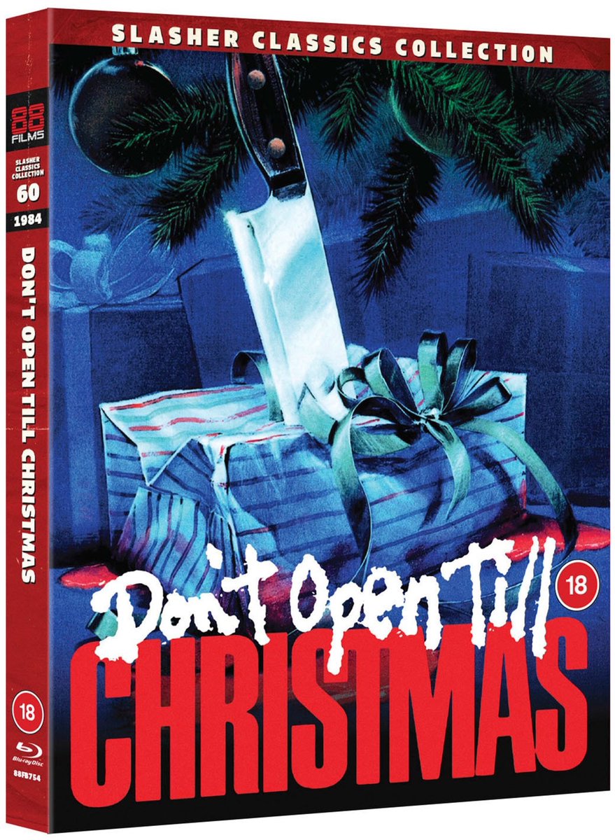 disc_connected's tweet photo. ***ANNOUNCEMENT***
Coming on December 15th on Blu-ray in the UK from @88_Films as part of their #SlasherClassics Collection: #DontOpenTillChristmas (1984)!
One of the most shocking UK slashers ever made, Don't Open Till Christmas has everything you'd want from a movie set in the most sordid parts of early 80's London. European exploitation favourite Edmund Purdom directs and stars in this infamous nasty which has little seasonal cheer but plenty of blood to go round. It's Christmas time in the East End but someone with a grudge against St Nicholas is killing off anyone dressed as Santa Claus. Can Chief Inspector Harris (Purdom) of Scotland Yard save the day and stop the ever-increasing body count? Violent with a real mean streak running through it, this is a prime example of British exploitation moviemaking which captures the era perfectly as its filled with peep shows, tinsel and Caroline Monroe belting out a cracker of a tune. An Xmas classic with all the seediest trimmings you could want.
Extras:
Language(s): English
Subtitles: English
Interactive Menu
Screen ratio 1 - 1.66:1
LPCM 2.0 Dual Mono
Bonus Footage
Commentary: Troy Howarth and Eugenio Ercolani.
Interviews: Kim Newman (critic); Caroline Munro (actor); Alan Birkinshaw (co-director); Lilan Purdom.
Trailers
#BluRay #PhysicalMedia #BluRays #BoutiqueBluRay #CultMovies #DiscConnected #88Films