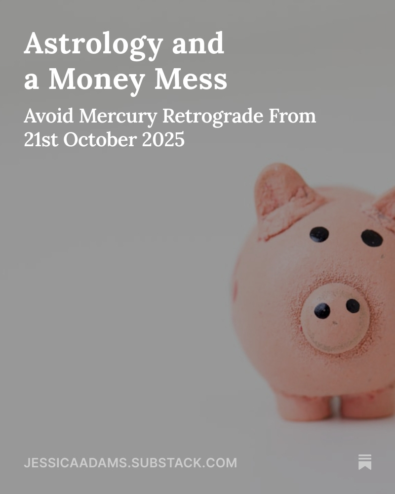 jessicacadams's tweet photo. Astrology and a Money Mess. @jessicacadams https://t.co/zwOpxSRF59 https://t.co/FMUbgPIImE