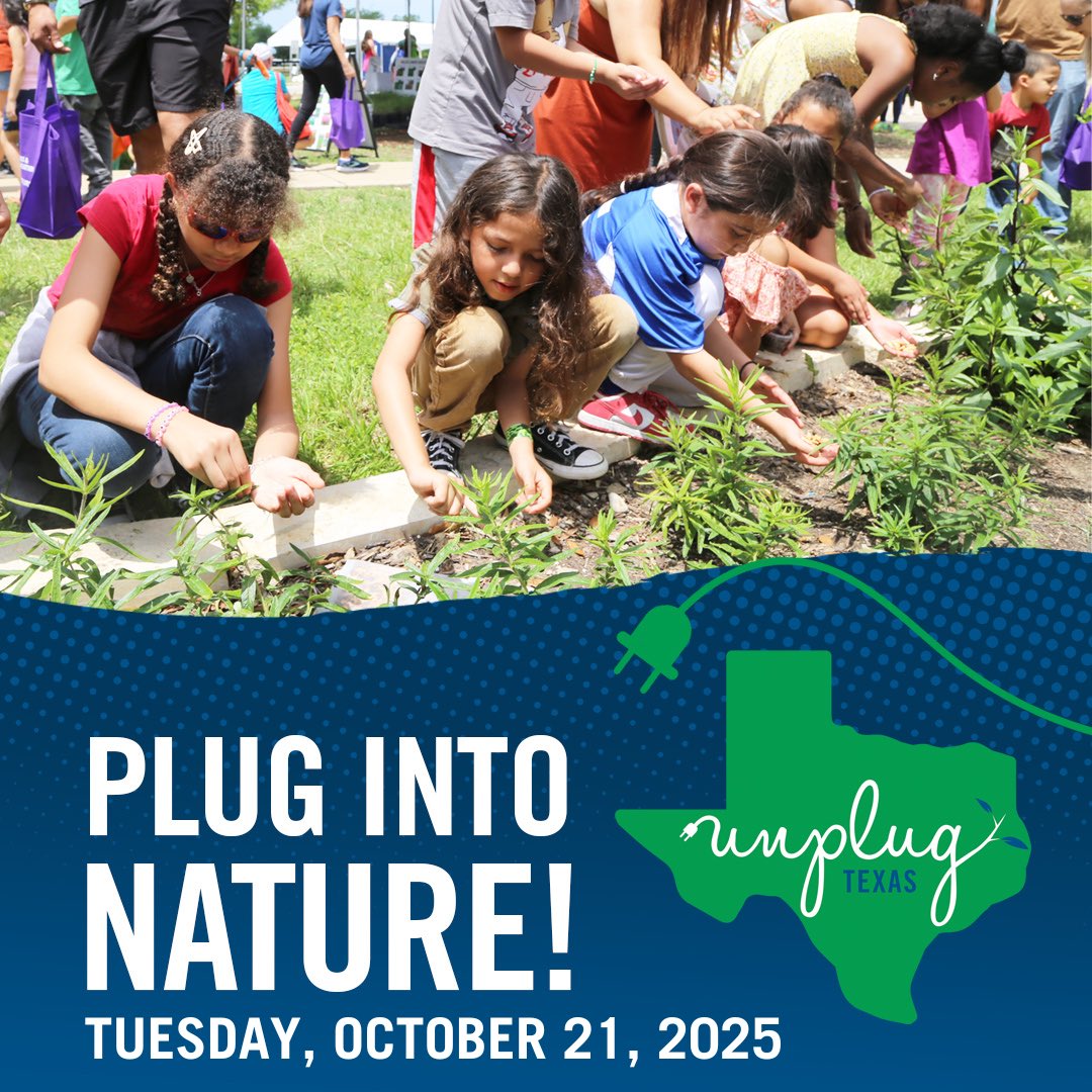 Get ready for Unplug Texas Day on Oct. 21! This day encourages Texans to log off, get outside &amp; rediscover the value of connection through parks and recreation. 
 
We invite you to host &amp; register events, sign the pledge &amp; share the campaign! Learn more: traps.org/unplug-texas/