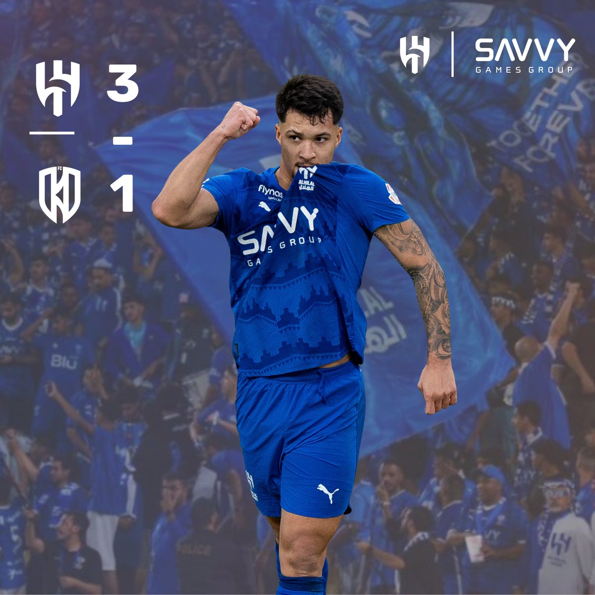 الزعيم حاضر.. وفوز أزرق جديد 🔥💙
مبرووك يا هلاليين 🎉