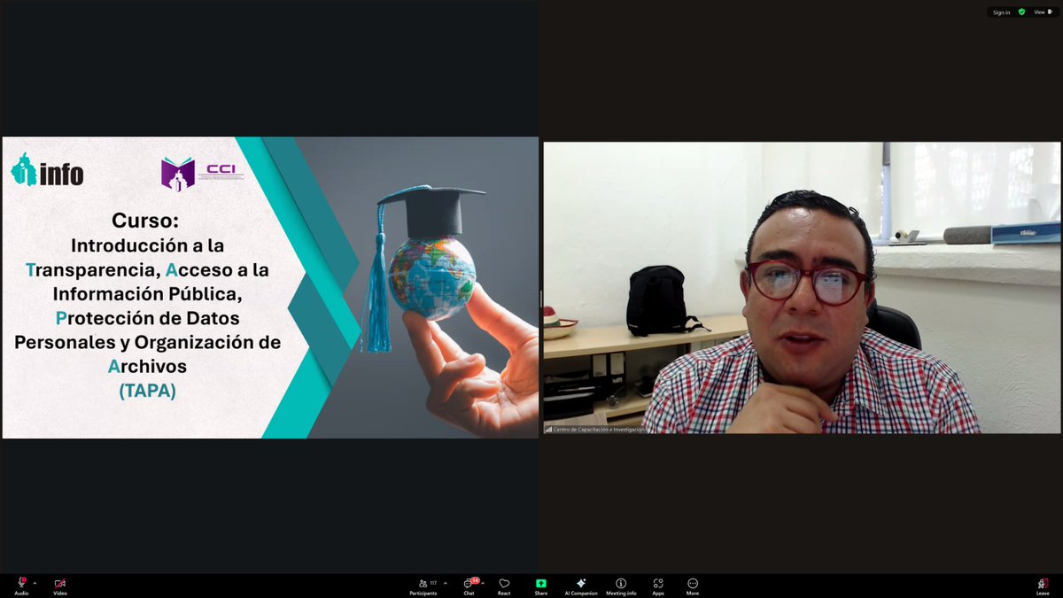 JulioCBonillaG's tweet image. Desde el #CCI proporcionamos herramientas necesarias para fortalecer los conocimientos de las personas servidoras públicas en transparencia, #DAI, #PDP y la gestión eficiente de archivos. 

Gracias a las instructoras y a todos los participantes por acompañarnos✨ #Capacitación