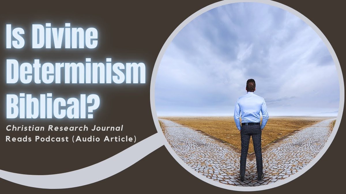 CRInstitute's tweet image. Do we possess libertarian freewill? Are our actions determined? These questions addressed in this @CRJournal reads: &quot;Is Divine Determinism Biblical?&quot; by Clay Jones. Listen: youtu.be/wBpJqK68I70 #determinism #freewill #freewilldebate