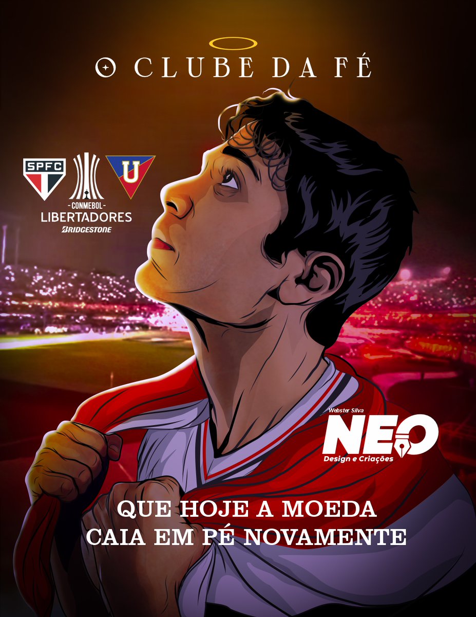 🔥 Noite de Decisão na Libertadores da América - Oitavas de Final 🇾🇪
<a href="/SaoPauloFC/">São Paulo FC</a>  #VamosSaoPaulo 

#GloriaEterna #DiaDeTricolor #desenhotricolor #ilustração #webstersilva #artetricolor  instagram.com/p/DPB95uMDuVZ/…