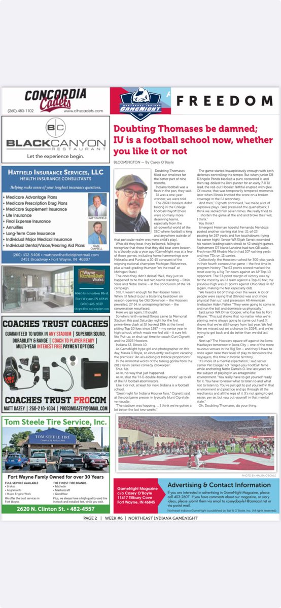 Here’s this week’s column from GN editor Casey O’Boyle, recapping the big win by ⁦<a href="/IndianaFootball/">Indiana Football</a>⁩ this past Saturday. Will there be a Herky Hangover this week at Kinnick Stadium?