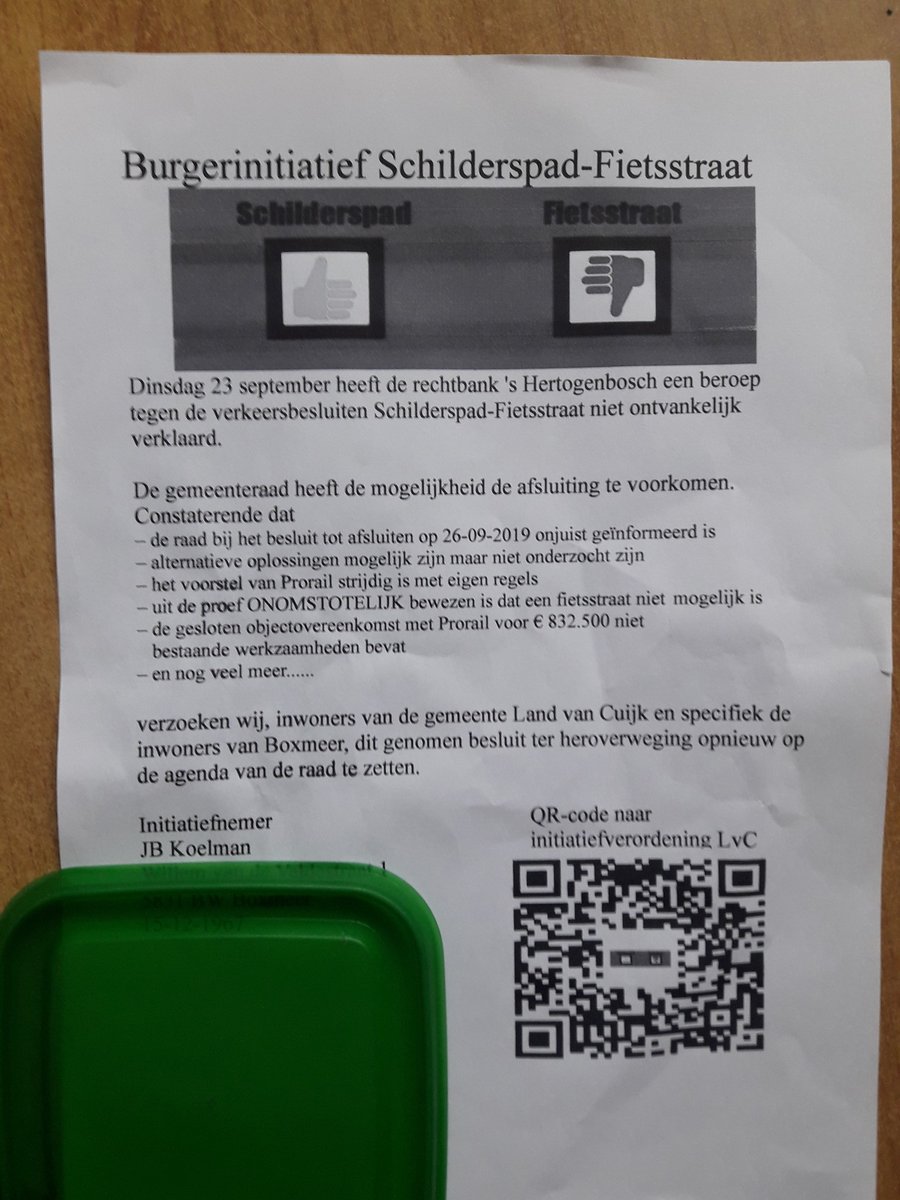 johan_koelman's tweet image. Ik ben een burgerinitiatief begonnen om &quot;afsluiting #Schilderspad&quot; in heroverweging te nemen. 150 steunbetuigingen zijn nodig. 
Bij de Driewiek kan er getekend worden of geef mij een signaal als je wilt ondertekenen.
#Boxmeer