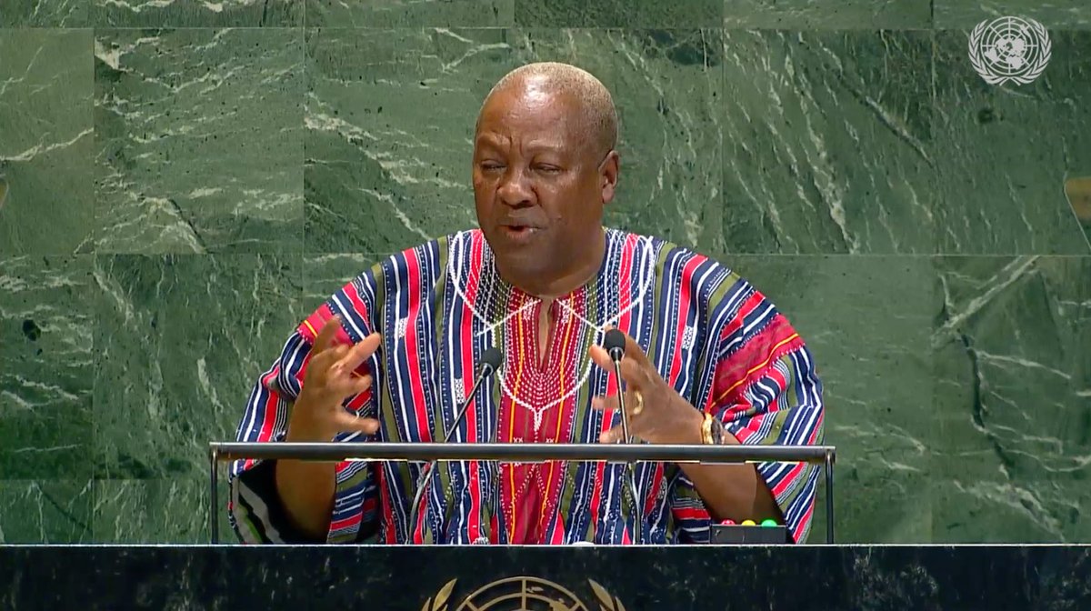 Le président du Ghana a trop de style 👏🏾😎 #UNGA80 🇺🇳